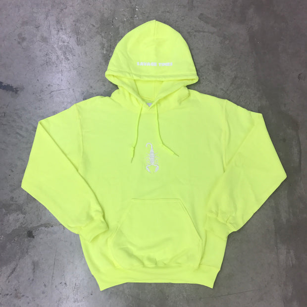 SAVAGE TIMES OVERDYED FLEECE (Safety Green)
