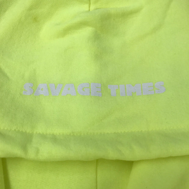 SAVAGE TIMES OVERDYED FLEECE (Safety Green)
