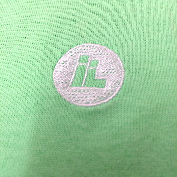 Embroidered IL Dot Logo Tee (Mint Green)