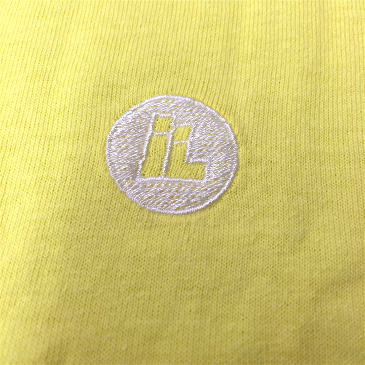 Embroidered IL Dot Logo Tee (Cornsilk Yellow)