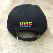 HEK x HUF Hat (Black/Rainbow)