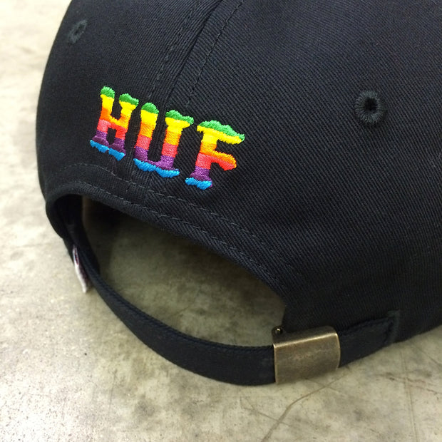 HEK x HUF Hat (Black/Rainbow)