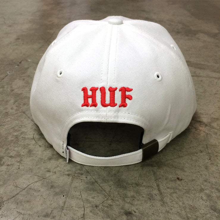 HEK x HUF Hat (White/Red)
